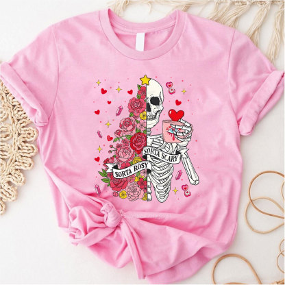 Purplehecate Sorta Rosy Sorta Scary Valentine Couple T-Shirt