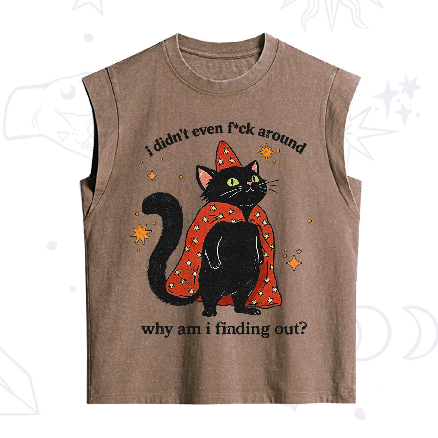 Purplehecate I Didn't Even F*ck Around Vintage Washed Tank