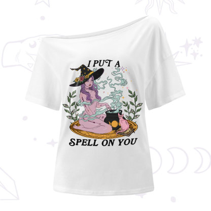 Purplehecate I Put A Spell On You One-Shoulder T-Shirt