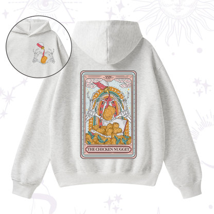 Purplehecate The Chicken Nugget Food Tarot Fleece Hoodie Suit
