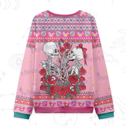 Purplehecate The Lovers Skeleton Tarot Ugly Valentine Sweatshirt