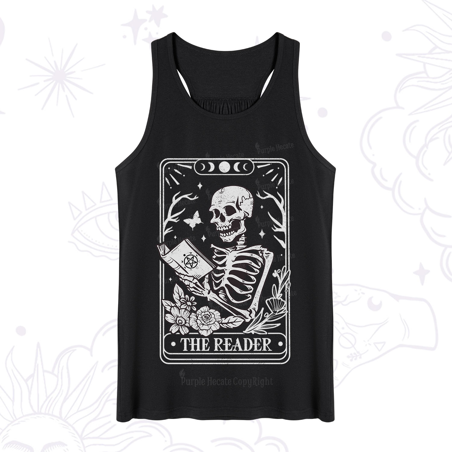 Purplehecate The Reader Tarot Card Tank