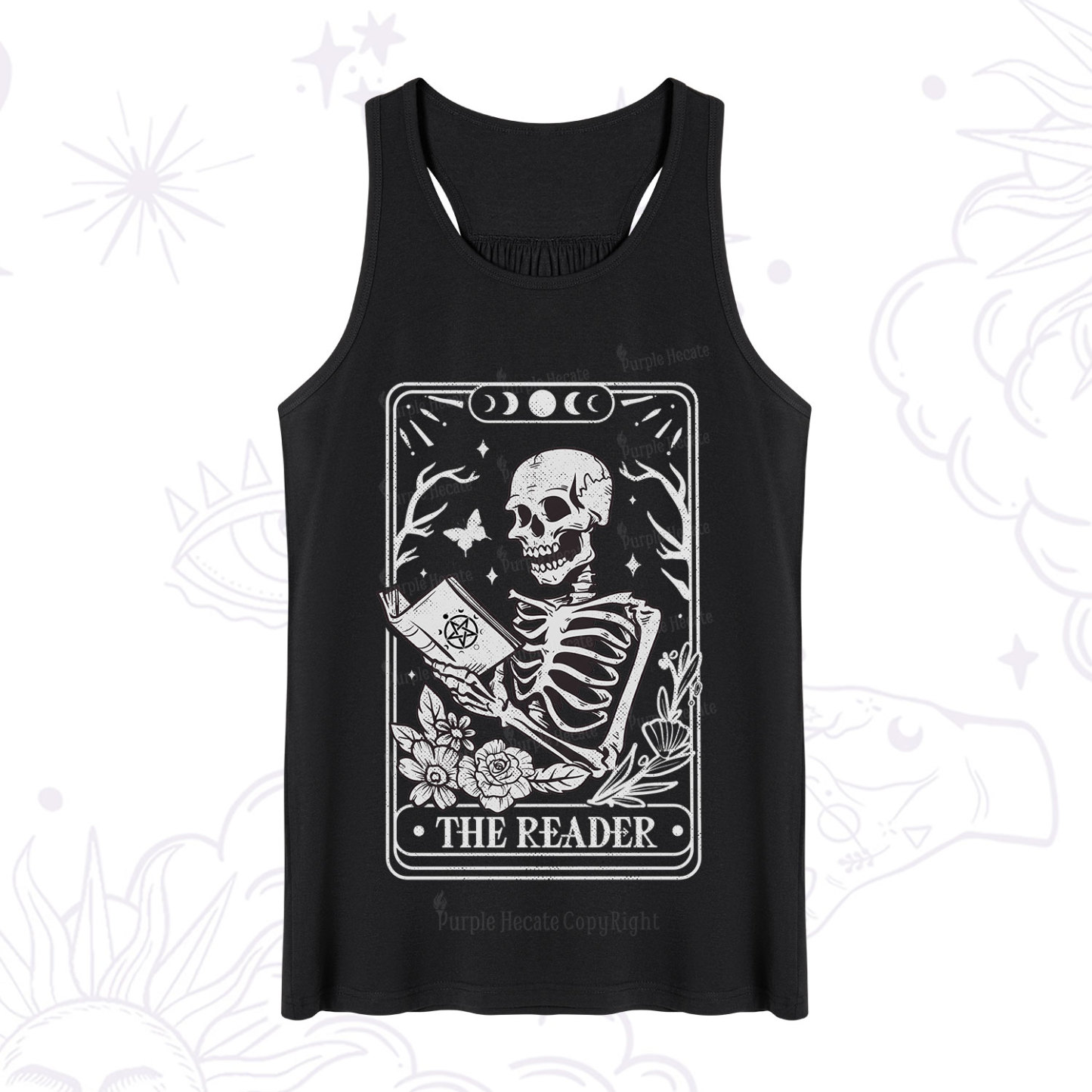 Purplehecate The Reader Tarot Card Tank