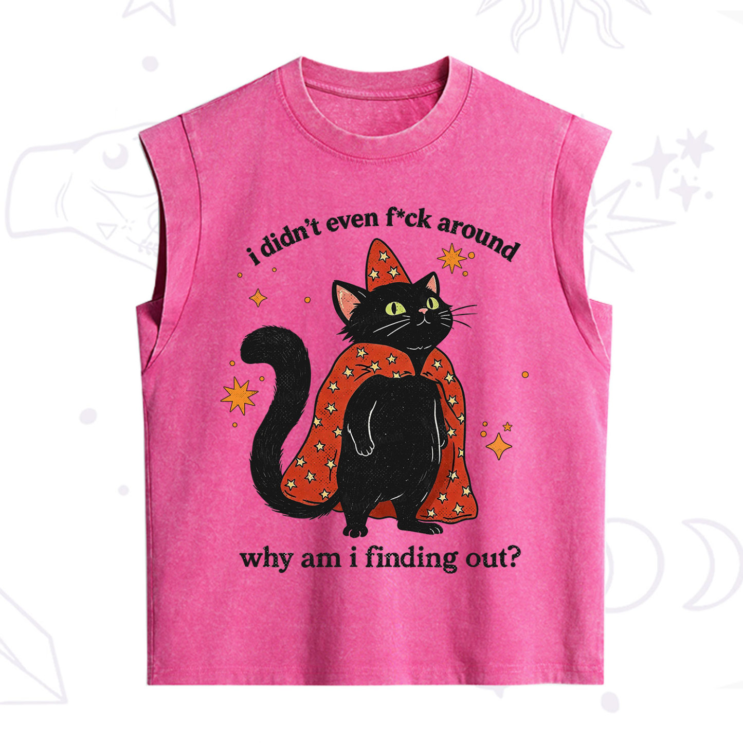 Purplehecate I Didn't Even F*ck Around Vintage Washed Tank