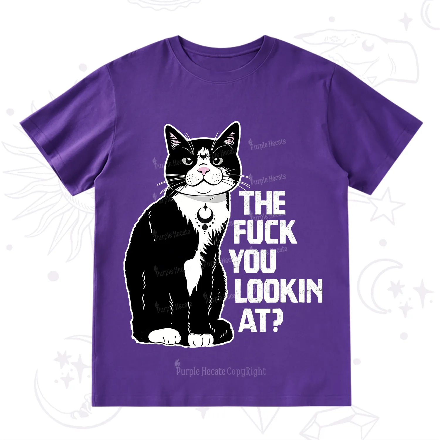 Purplehecate The Fuck You Lookin At T-Shirt