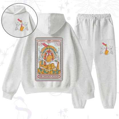 Purplehecate The Chicken Nugget Food Tarot Fleece Hoodie Suit