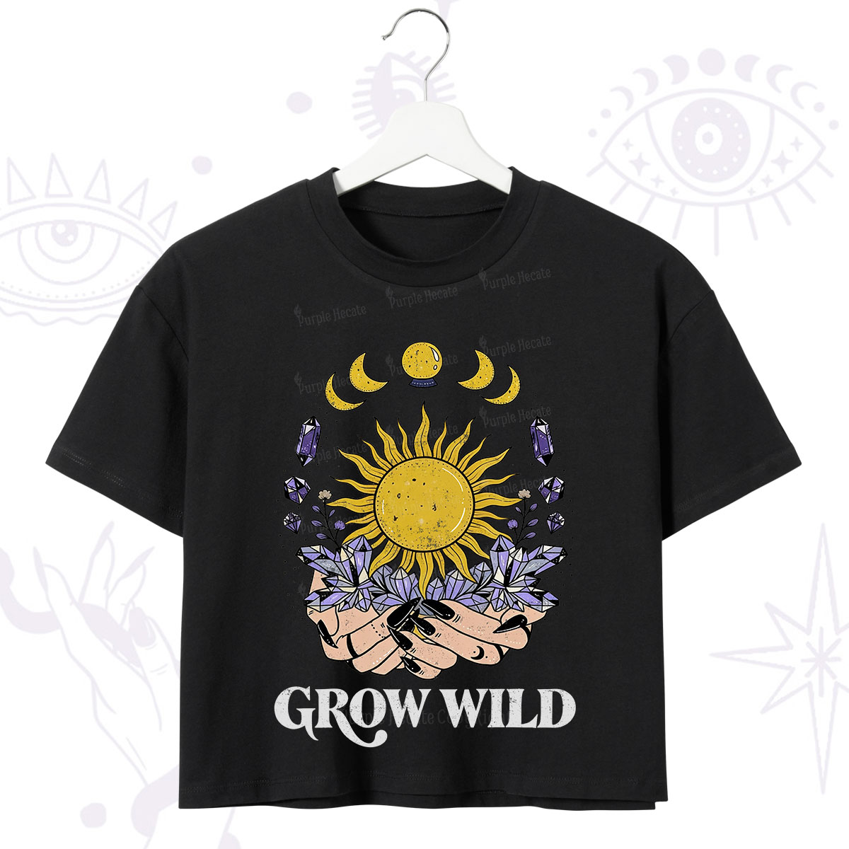 Purplehecate Grow Wild Crop T-Shirt