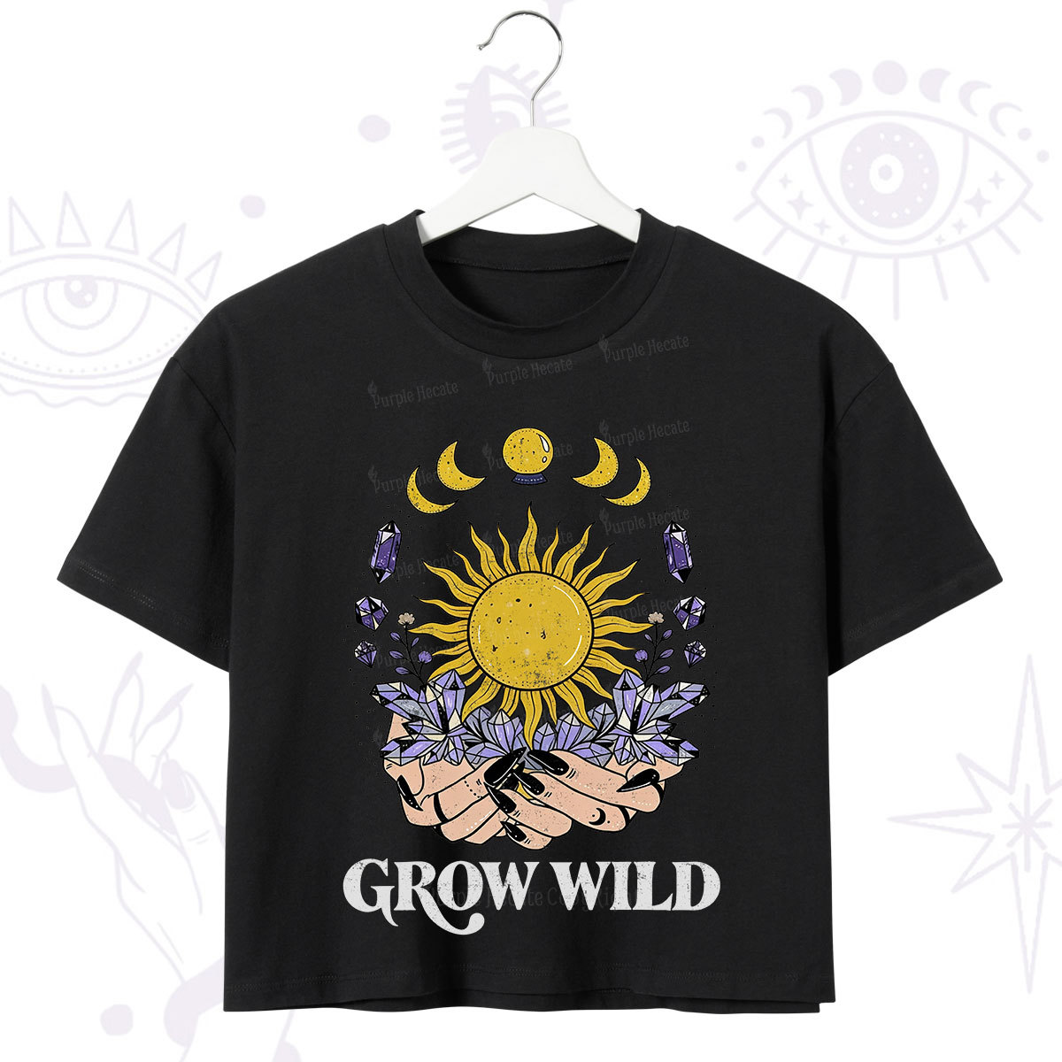 Purplehecate Grow Wild Crop T-Shirt
