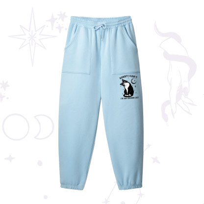 Purplehecate Sorry I Can't Go I'm an Indoor Cat Fleece Sweatpants