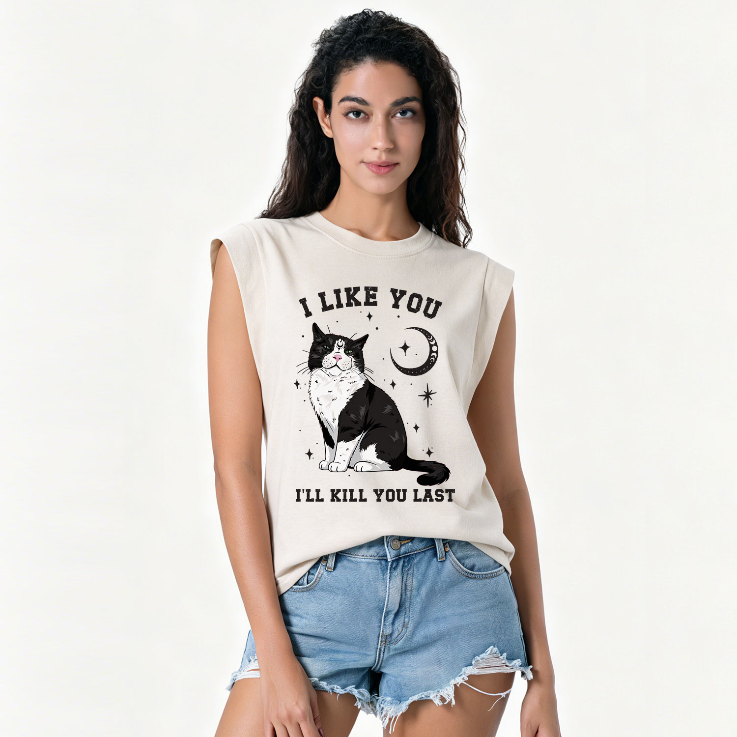 Purplehecate I Like You I'll Kill You Last Vintage Washed Tank