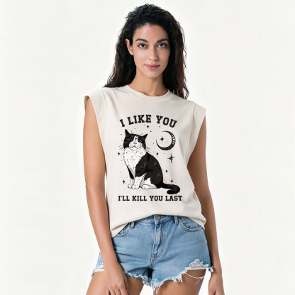 Purplehecate I Like You I'll Kill You Last Vintage Washed Tank