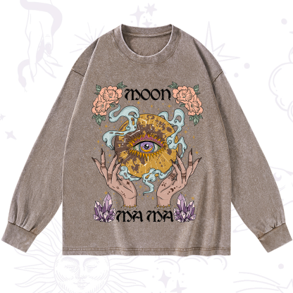 Purplehecate Moon Mama Washed Long Sleeve Shirt