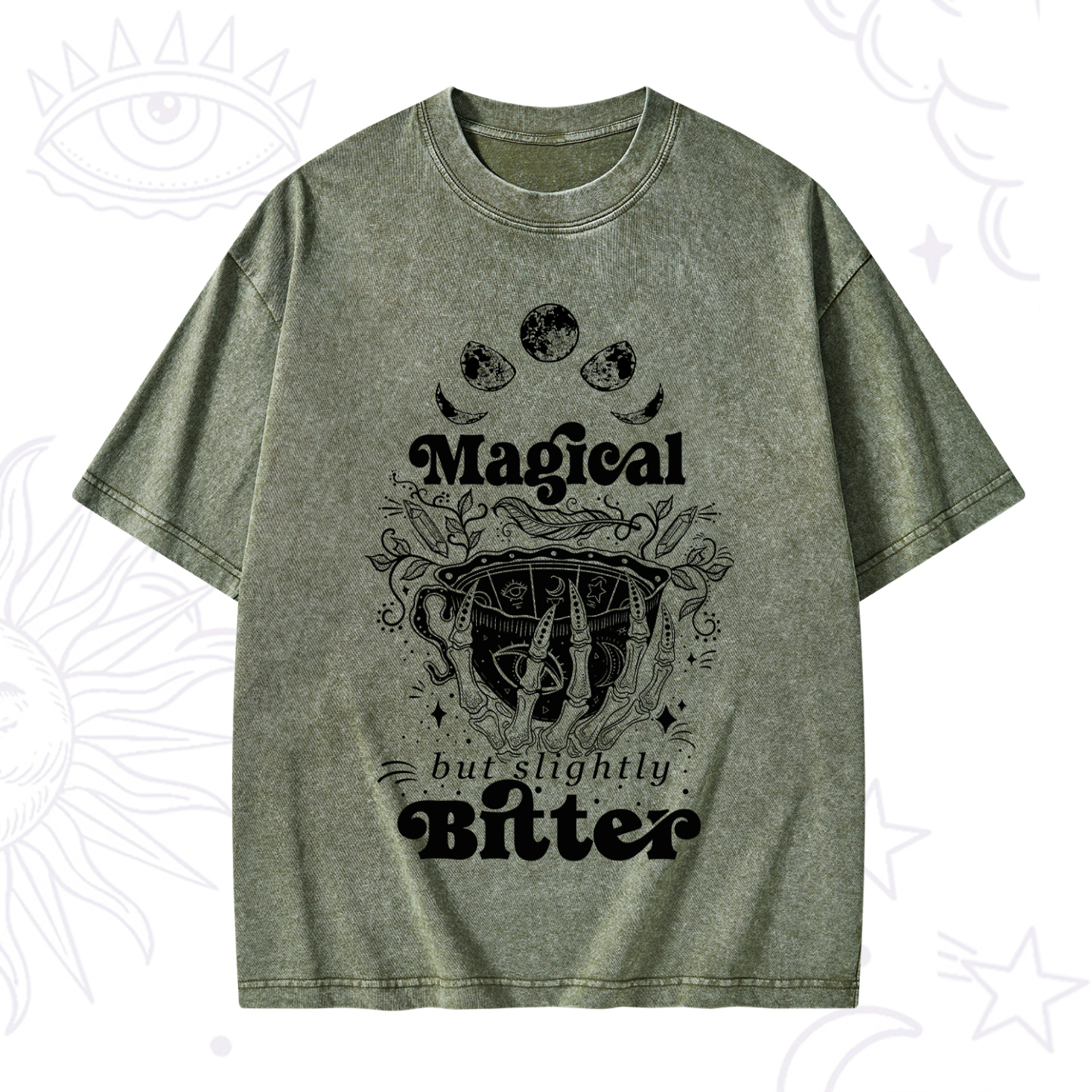 Purplehecate Magical But Slightly Bitter Washed T-Shirt