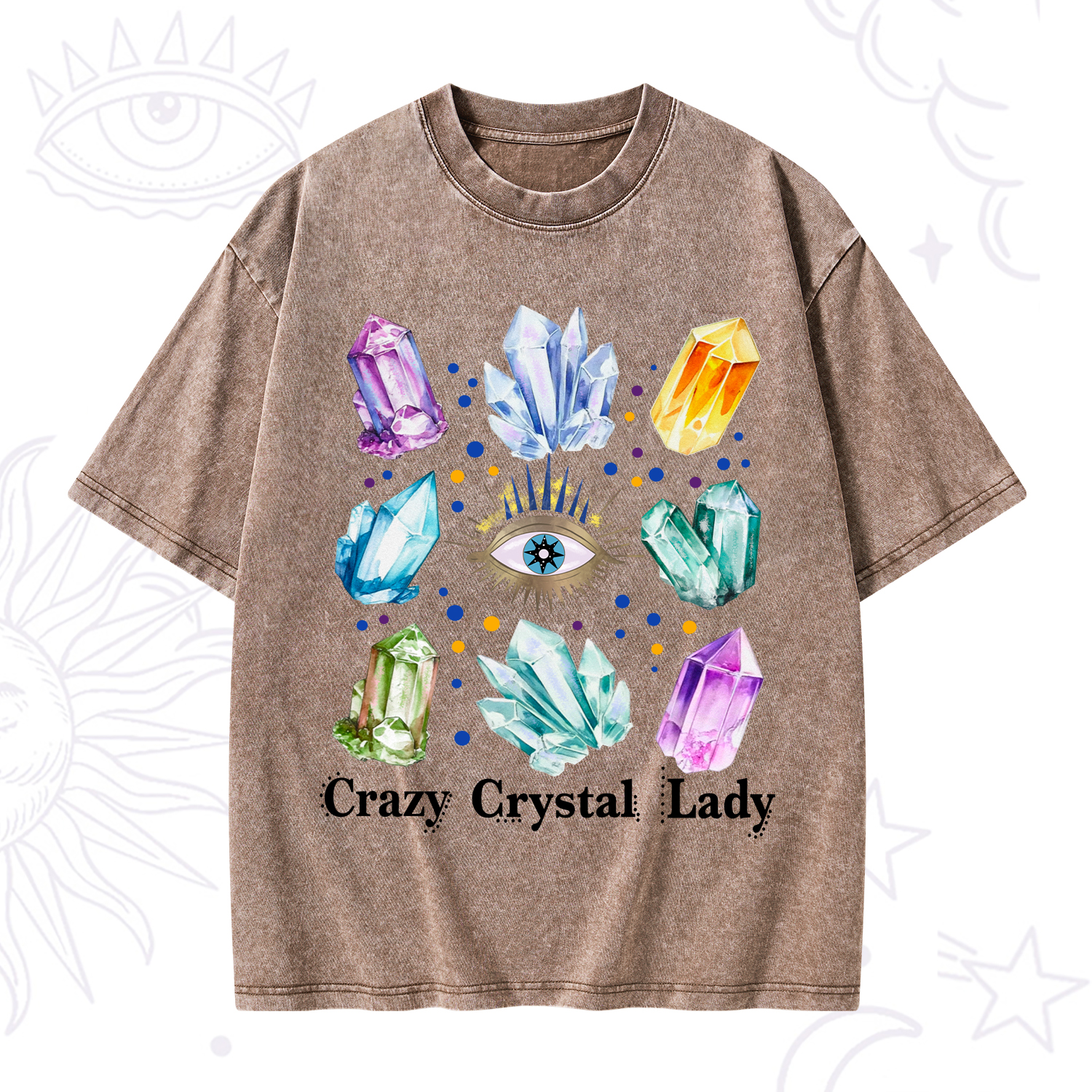 Purplehecate Crysral Lady Washed T-Shirt