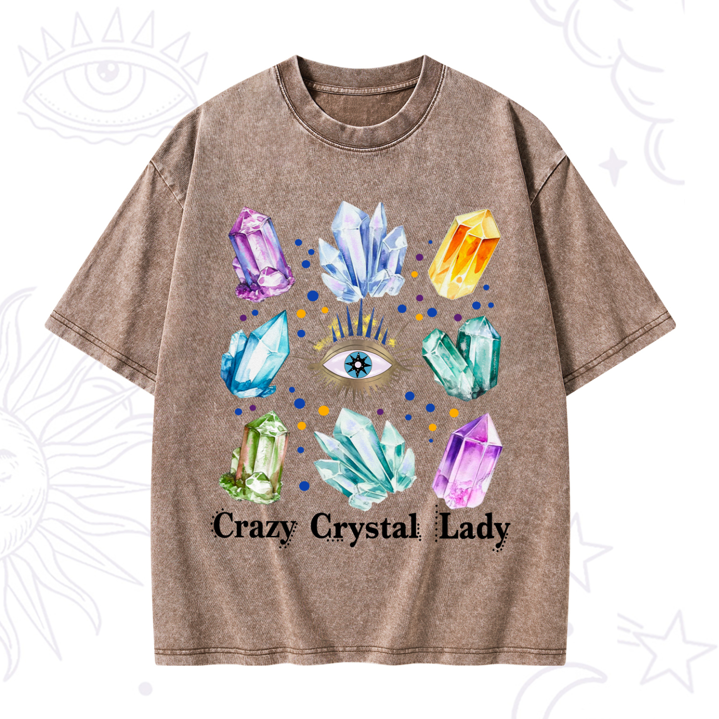Purplehecate Crysral Lady Washed T-Shirt