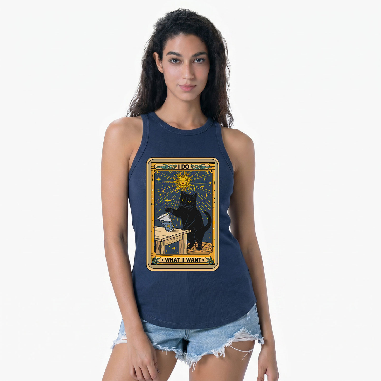 Purplehecate I Do What I Want Cats Racerback Tank Top