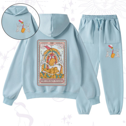 Purplehecate The Chicken Nugget Food Tarot Fleece Hoodie Suit