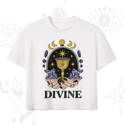 Purplehecate Divine Energy Crop T-Shirt