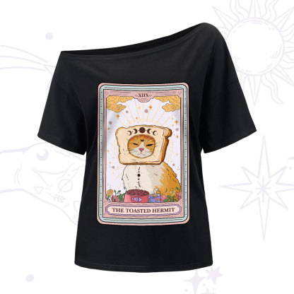 Purplehecate The Toasted Hermit Tarot One-Shoulder T-Shirt