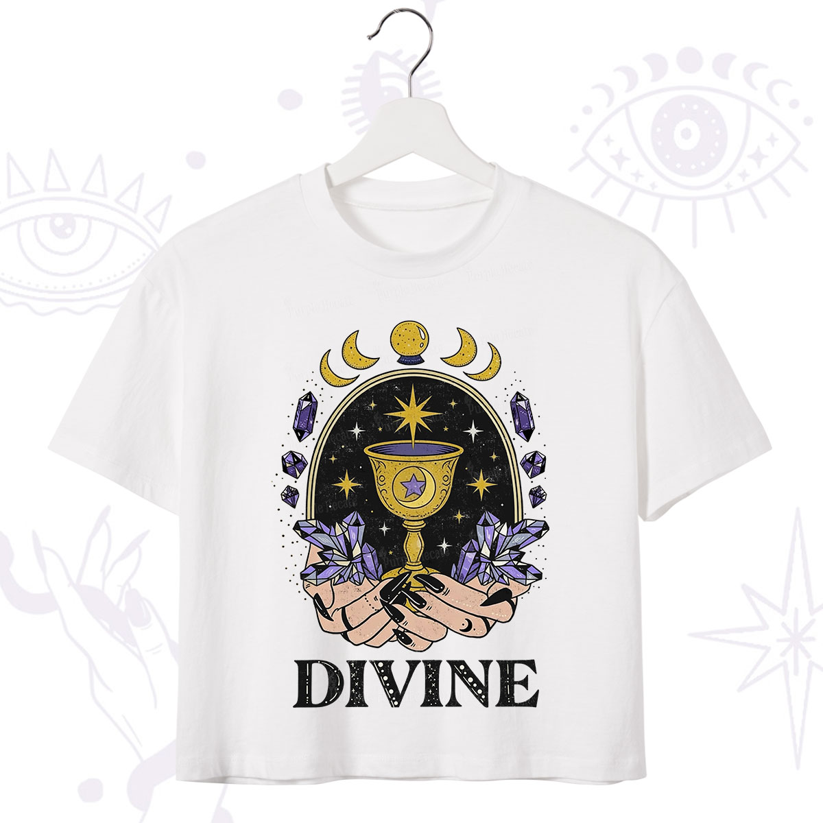 Purplehecate Divine Energy Crop T-Shirt