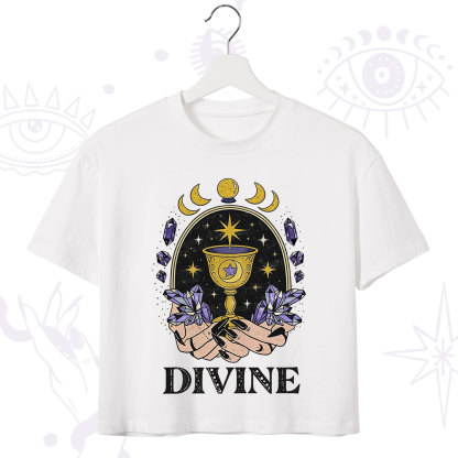 Purplehecate Divine Energy Crop T-Shirt
