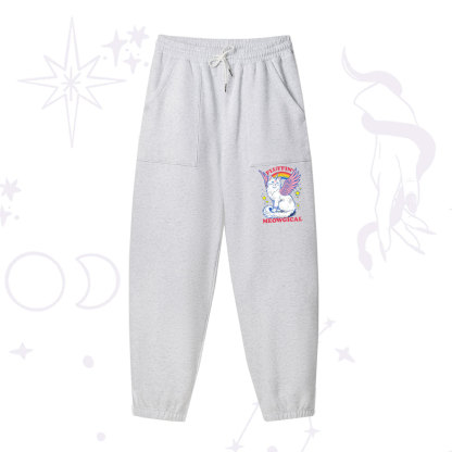 Purplehecate Fluffin Meowgical Fleece Sweatpants