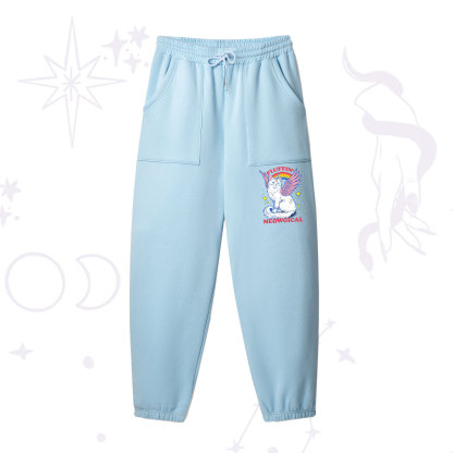 Purplehecate Fluffin Meowgical Fleece Sweatpants