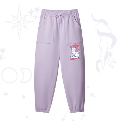 Purplehecate Fluffin Meowgical Fleece Sweatpants