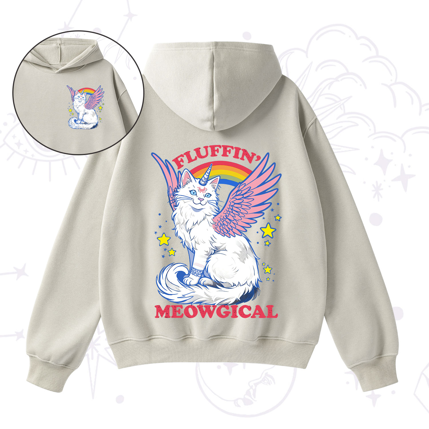 Purplehecate Fluffin Meowgical Fleece Hoodie Suit