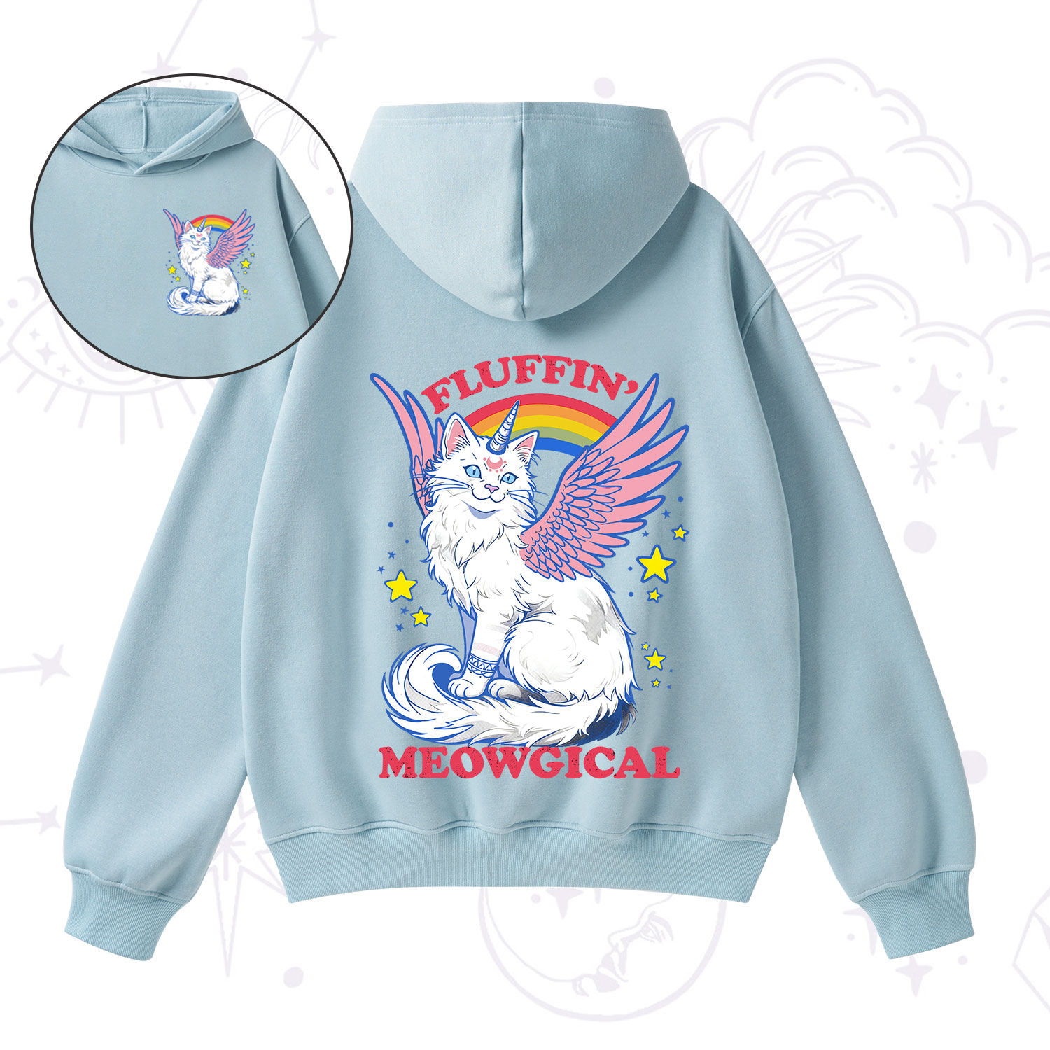 Purplehecate Fluffin Meowgical Fleece Hoodie Suit