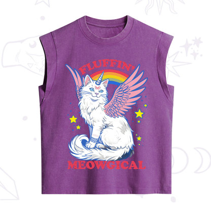 Purplehecate Fluffin Meowgical Vintage Washed Tank