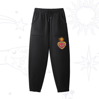 Purplehecate The Fiery Eye Fleece Sweatpants