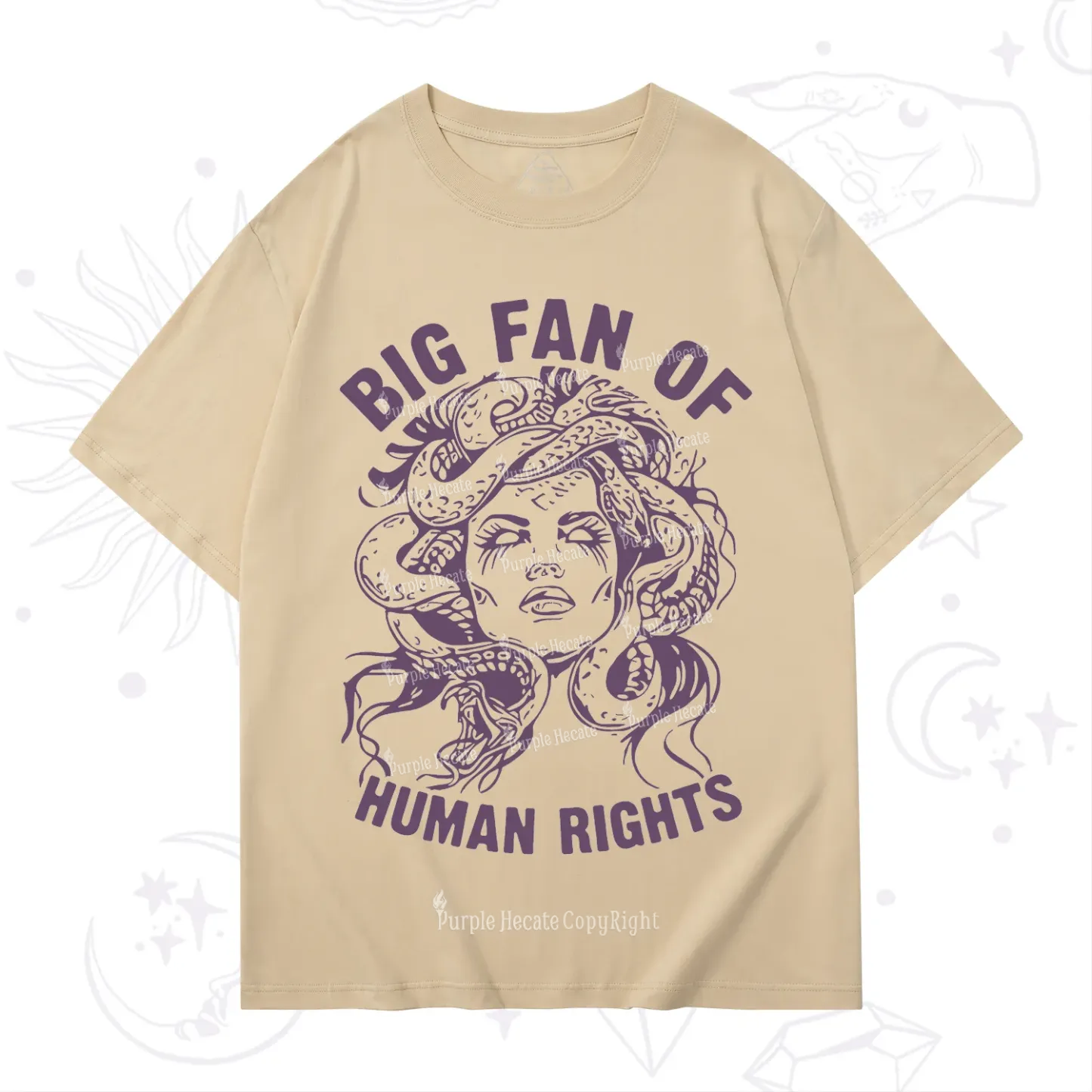 Purplehecate Big Fan of Human Rights T-Shirt
