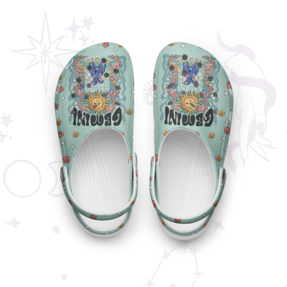 Purplehecate Gemini Spirit Zodiac Rubber Clogs