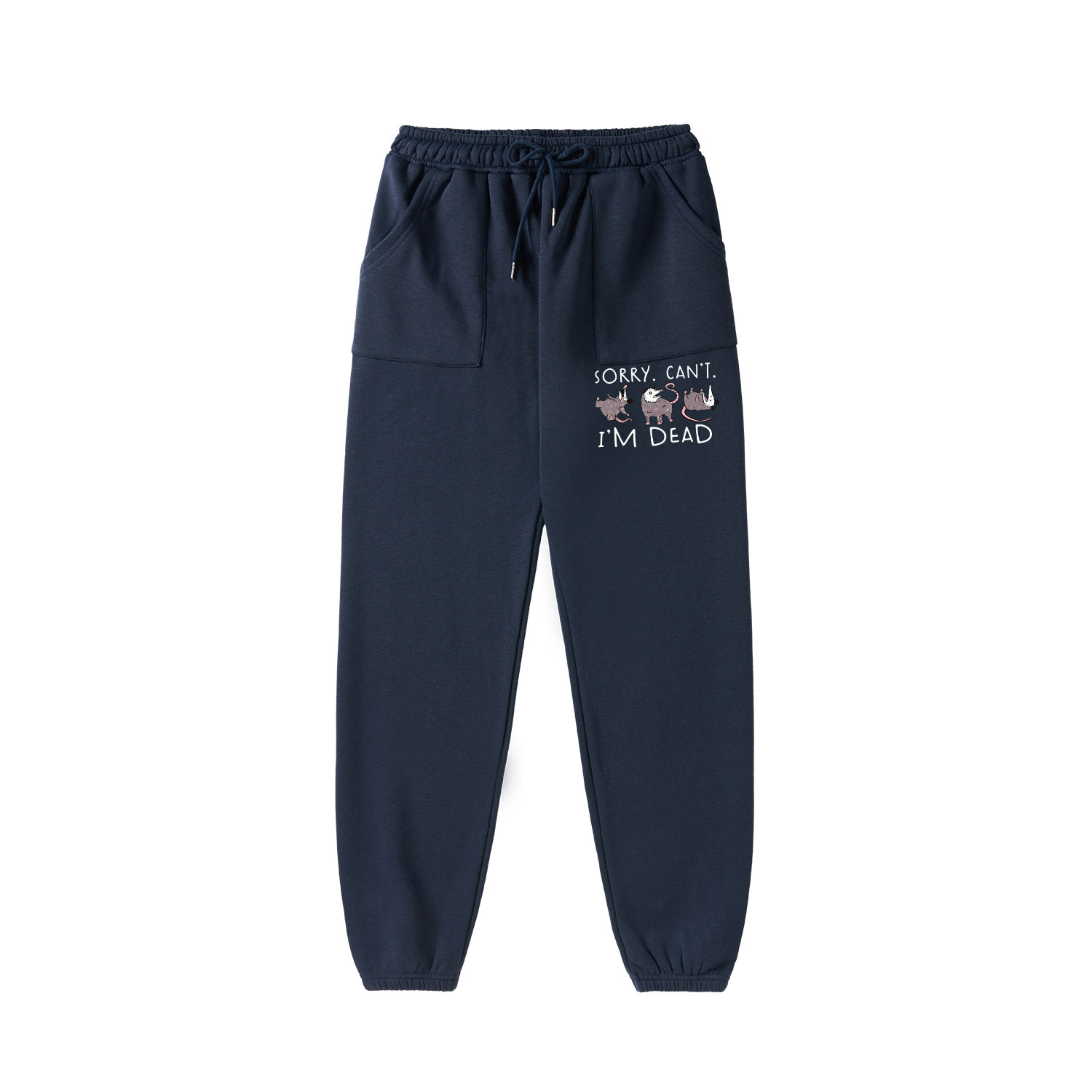 Purplehecate Funny Possum Sorry I Can't I'm Dead Fleece Hoodie Suit