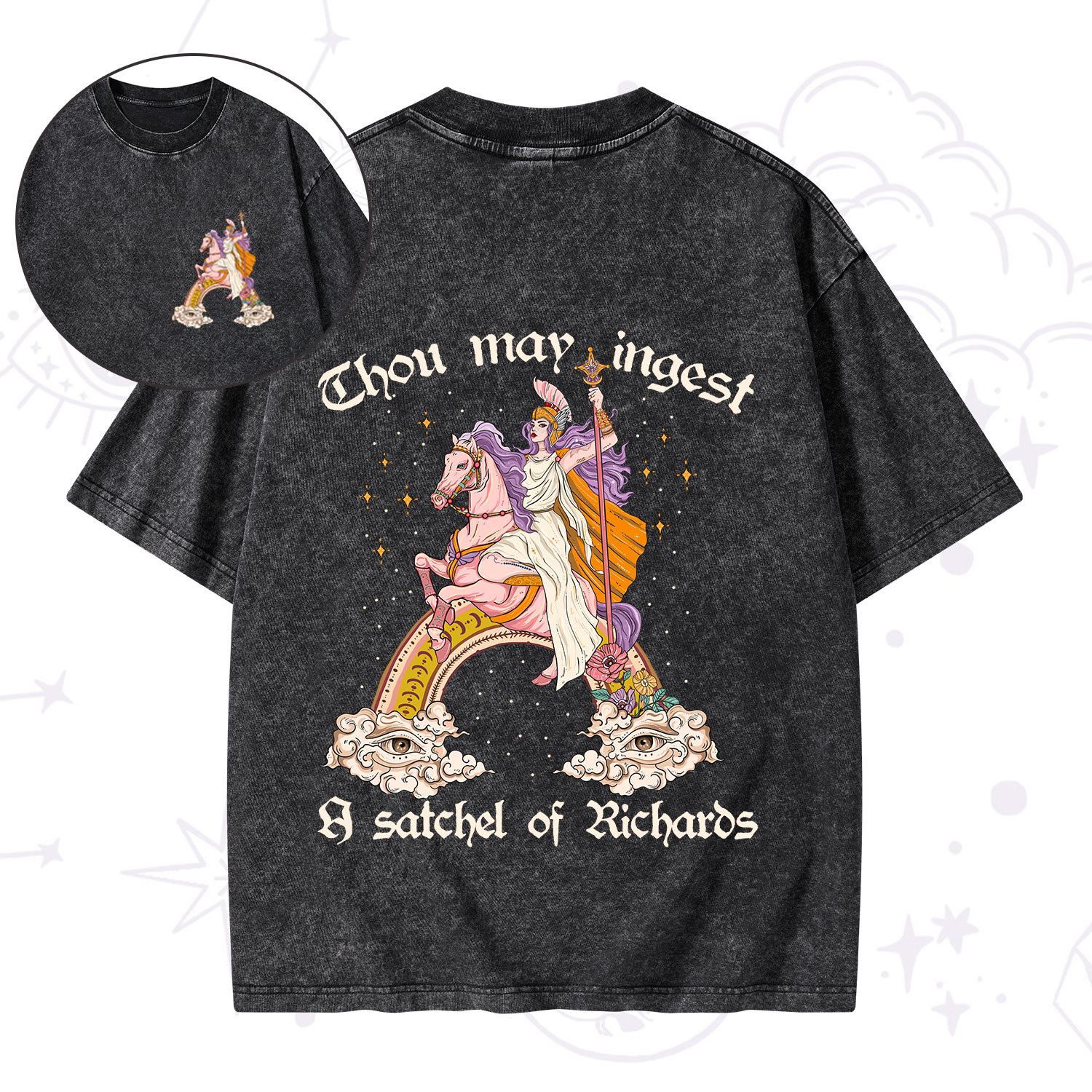 Purplehecate Thou may ingest a satchel of Richards Washed T-Shirt