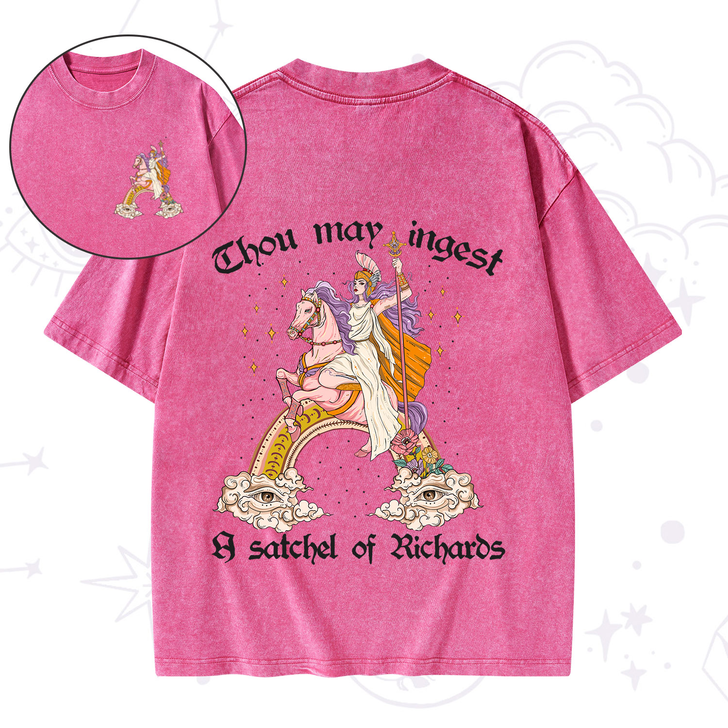 Purplehecate Thou may ingest a satchel of Richards Washed T-Shirt