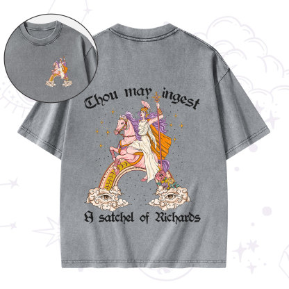 Purplehecate Thou may ingest a satchel of Richards Washed T-Shirt
