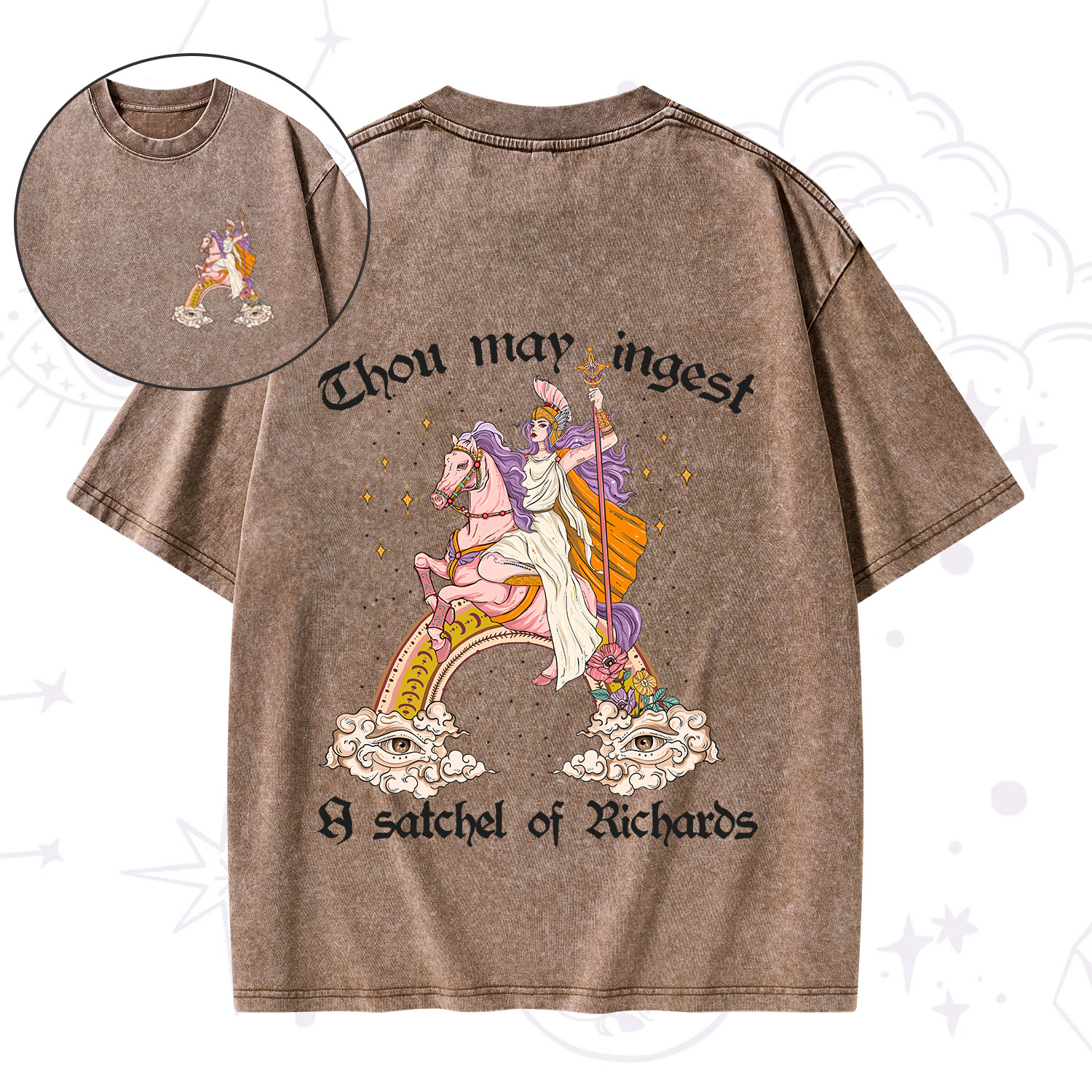Purplehecate Thou may ingest a satchel of Richards Washed T-Shirt