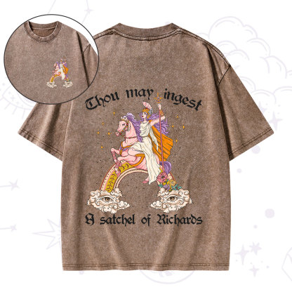 Purplehecate Thou may ingest a satchel of Richards Washed T-Shirt