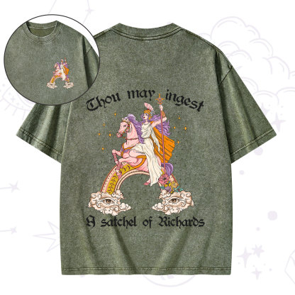 Purplehecate Thou may ingest a satchel of Richards Washed T-Shirt