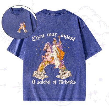 Purplehecate Thou may ingest a satchel of Richards Washed T-Shirt