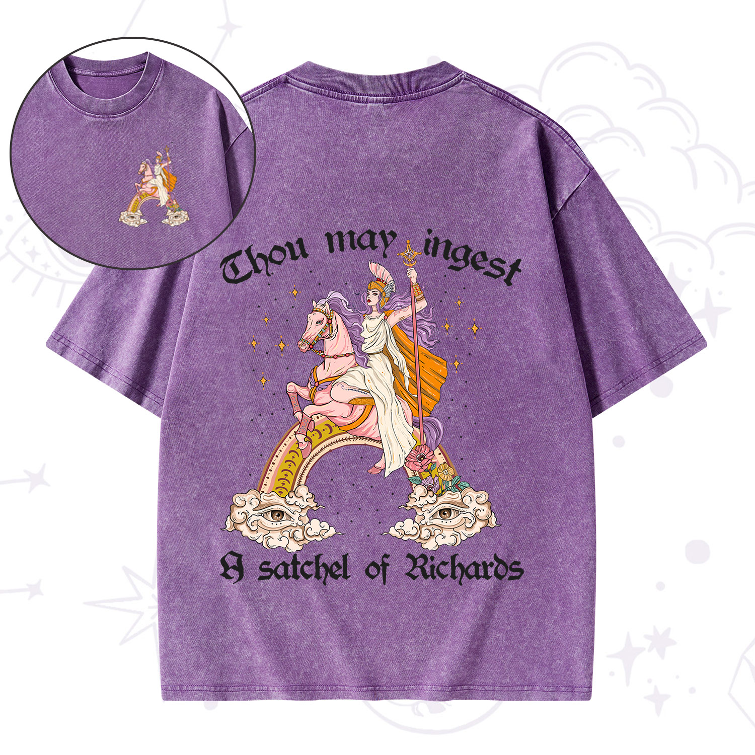Purplehecate Thou may ingest a satchel of Richards Washed T-Shirt