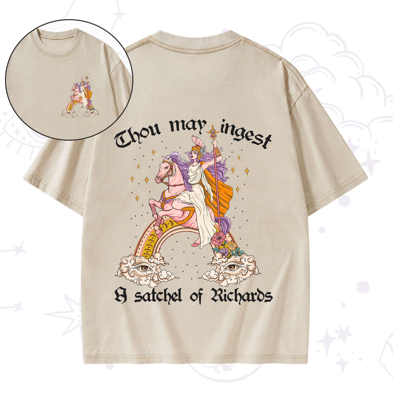 Purplehecate Thou may ingest a satchel of Richards Washed T-Shirt