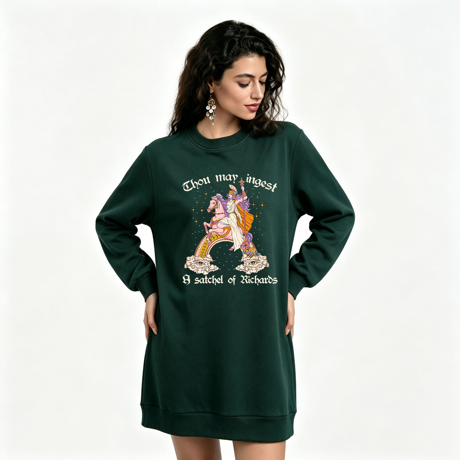 Purplehecate Thou may ingest a satchel of Richards Sweatshirt Dress