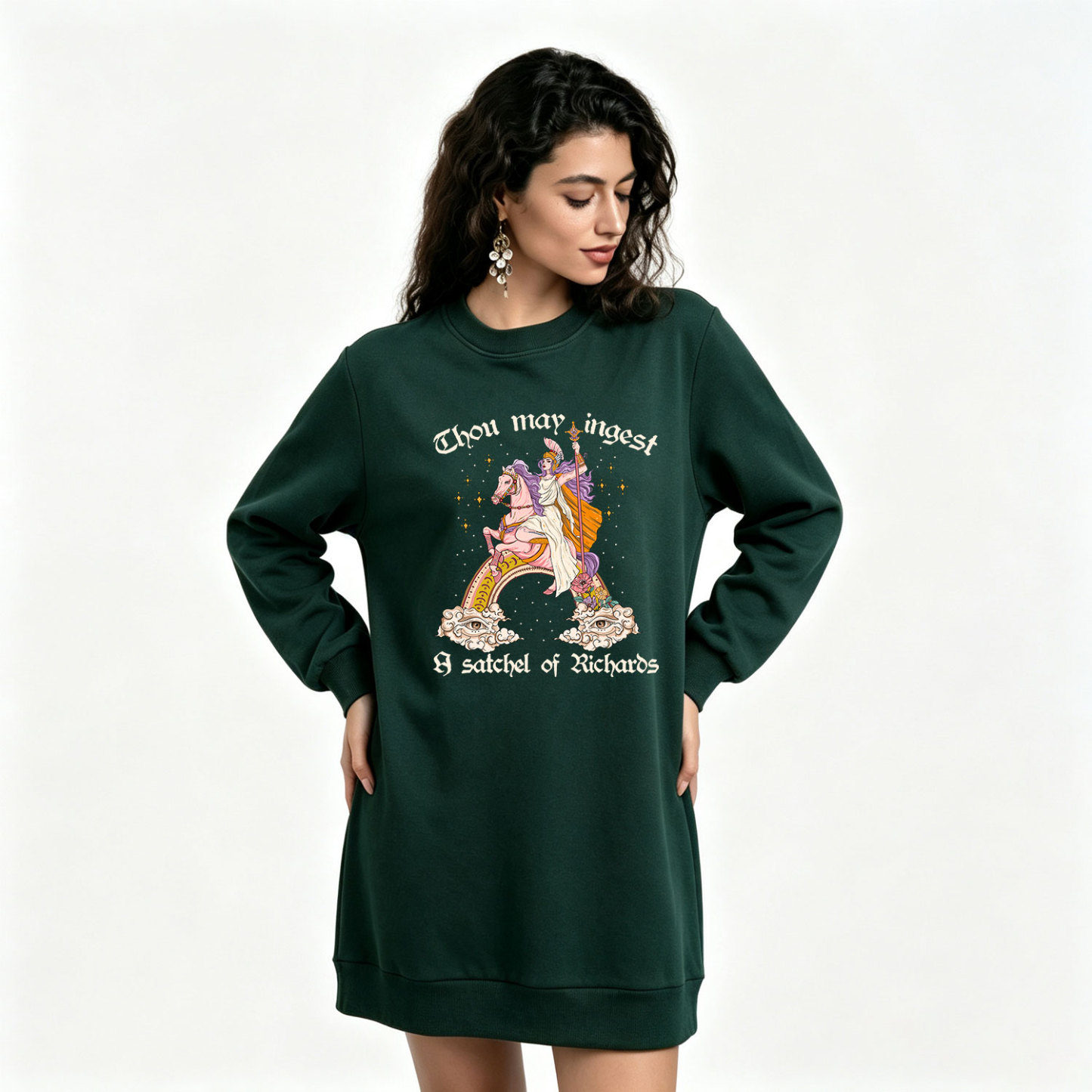Purplehecate Thou may ingest a satchel of Richards Sweatshirt Dress