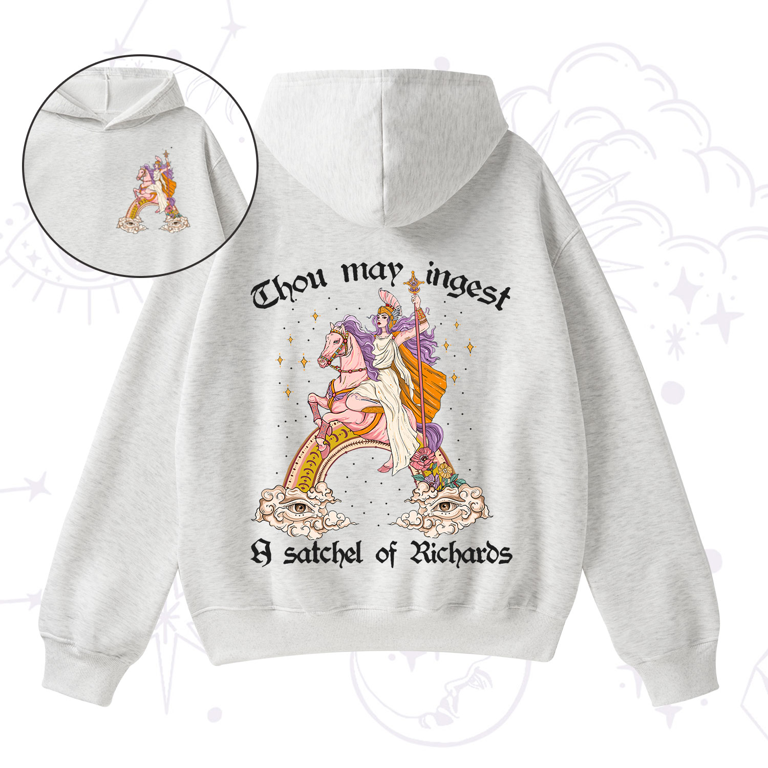 Purplehecate Thou may ingest a satchel of Richards Fleece Hoodie Suit
