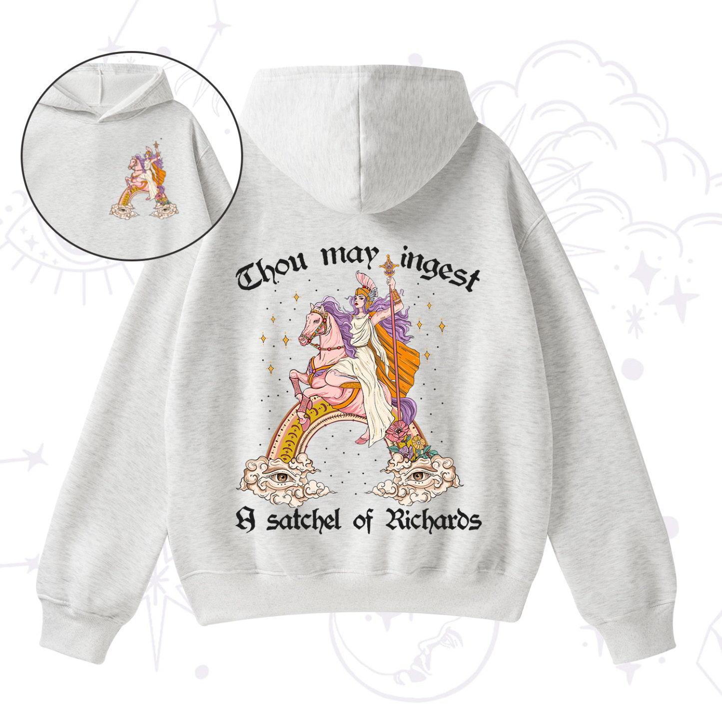 Purplehecate Thou may ingest a satchel of Richards Fleece Hoodie Suit