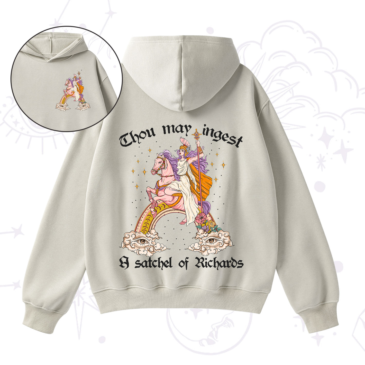Purplehecate Thou may ingest a satchel of Richards Fleece Hoodie Suit