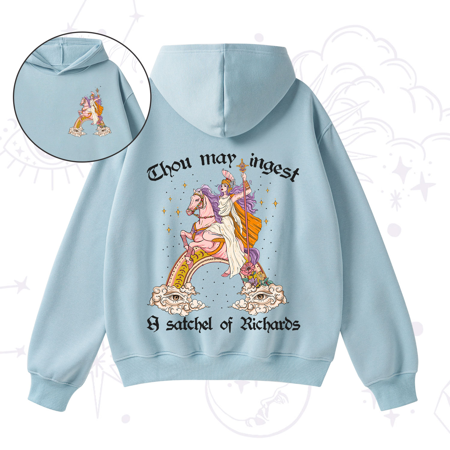 Purplehecate Thou may ingest a satchel of Richards Fleece Hoodie Suit